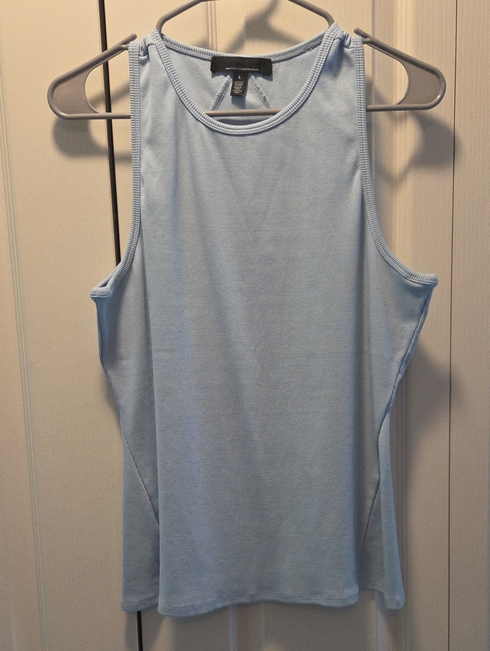 White House Black Market Light Blue Tank Top